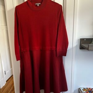 COS dress in burnt orange